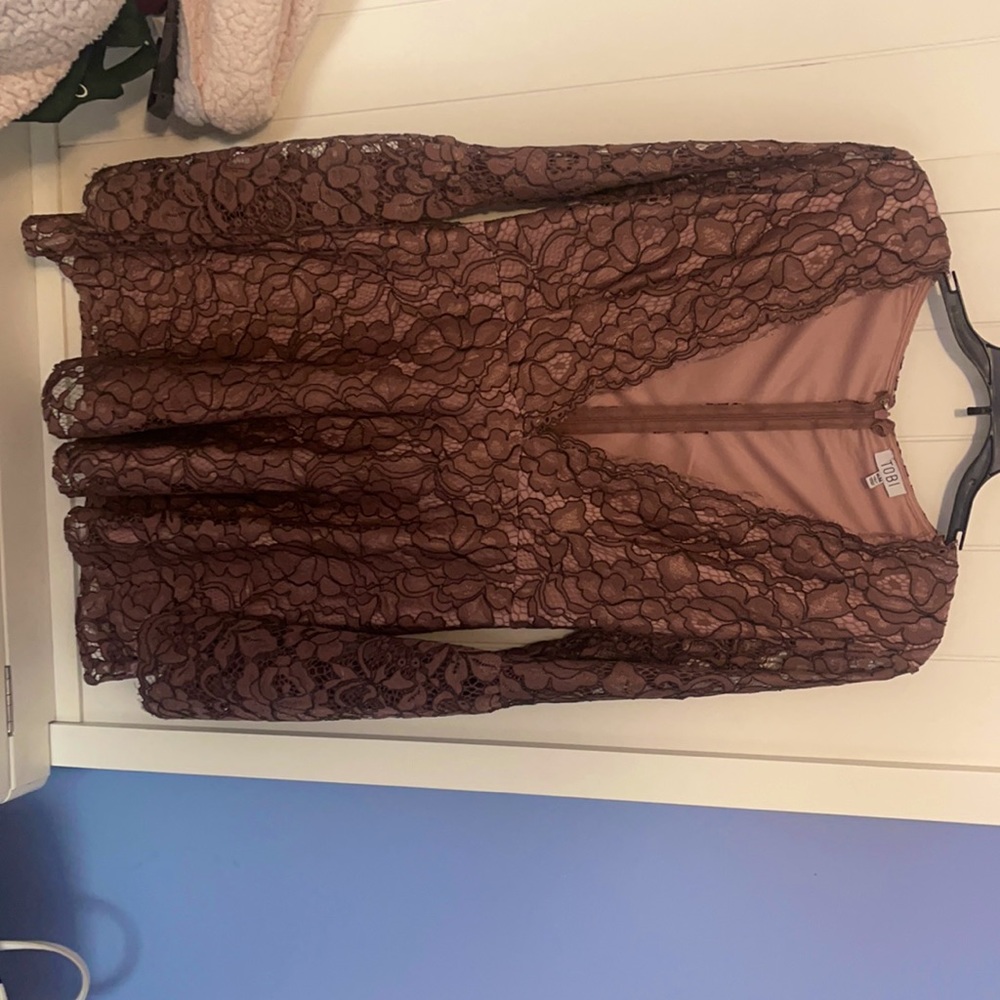 Tobi lace skater dress